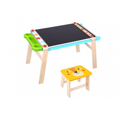 Ξύλινο Γραφείο Παιχνιδιού με Κάθισμα